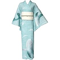 波に千鳥絞り浴衣　絵羽柄　付け下げ調 後ろ姿も雰囲気たっぷり。 ⁡ #青海波 #波に千鳥 #千鳥の浴衣⁡ 絵